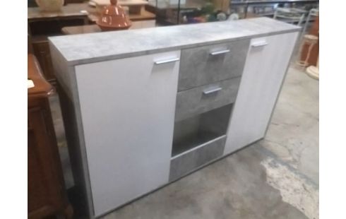 BAHUT BAS MODERNE 3 PORTES 1 TIROIR