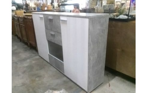 BAHUT BAS MODERNE 3 PORTES 1 TIROIR