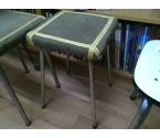 TABOURET TISSU VERT