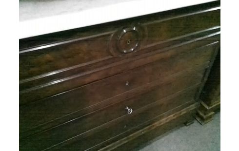 COMMODE ANCIENNE AVEC MARBRE