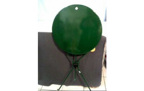 GARTENTISCH <ZANOTTA> DUNKELGRÜN KLAPPB. RDN.