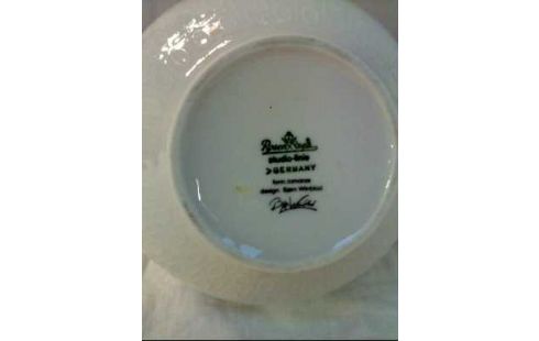 VASE <ROSENTHAL> PORZELLAN WEIß FRÜCHTE