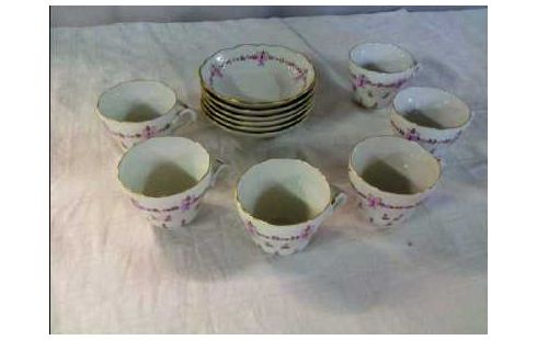 PORZELLANSET <KAISER> 12-TLG. ROSA VERZIERT