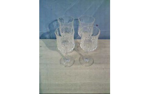 GLAS 4-TLG. KRISTALL SHERRYGLÄSER