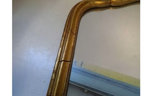 MIROIR BOIS DORE (USURES)