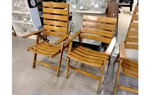 FAUTEUIL RELAX PLIABLE BOIS