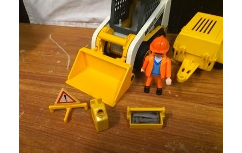 PLAYMOBIL TRACTOPELLE ET COMPRESSEUR