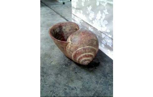 ÜBERTOPF KERAMIK <SCHNECKE>