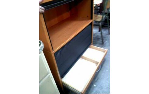 AKTENSCHRANK HOLZ 2-ROLLÄDEN 1 SCHUBLADE