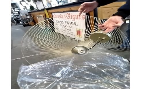 PLAFONNIER DORE DIAM 100