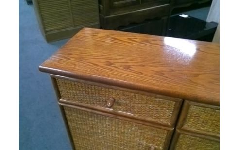 MEUBLE BAS 2P 2T ROTIN