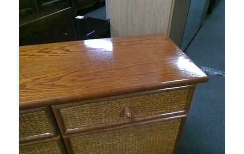 MEUBLE BAS 2P 2T ROTIN