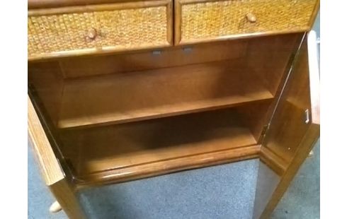 MEUBLE BAS 2P 2T ROTIN