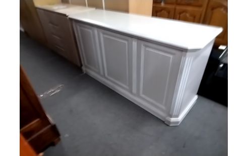 BUFFET BAS MODERNE ROSE CERUSE 180CM