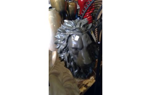 DECORATION TETE "LION" DIVERS COLORIS