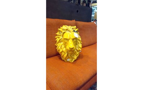 DECORATION TETE "LION" DIVERS COLORIS