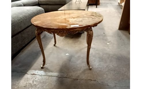 TABLE BASSE laiton marbre