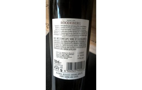 FLES WIJN 2020. ROODEBERG ZUID AFRIKA