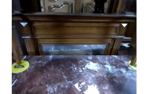 COMMODE Marbre ancienne avec miroir