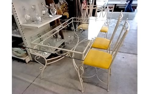 SALLE A MANGER TABLE+ 4CHAISES