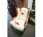 FAUTEUIL STYLE LOUIS XV TISSU STYLE KENZO
