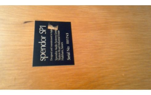 SPENDOR SP1  LUIDSPREKERPAAR