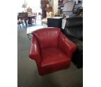 FAUTEUIL CLUB CUIR ROUGE