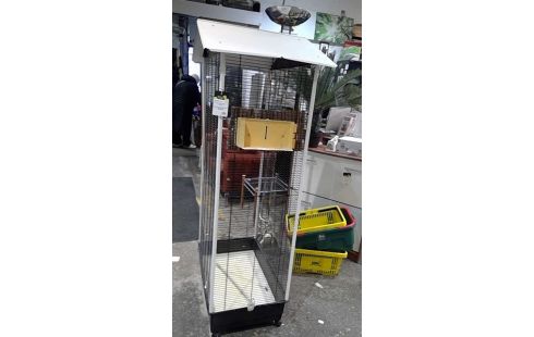 KÄFIG FÜR VOGEL METALL WEISS