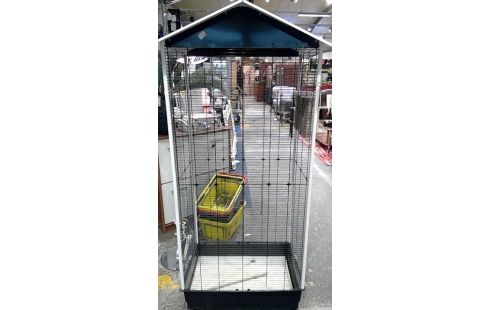 KÄFIG FÜR VOGEL METALL WEISS