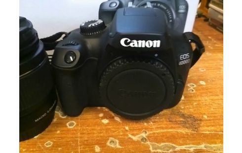 APPAREIL PHOTO CANON EOS 4000D AVEC CHARGEUR ET BOITE