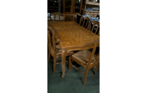 MESA DE COMEDOR BRETÓN MET, , 6 SILLAS