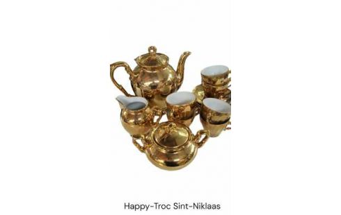 KOFFIESERVIES GOUD MET