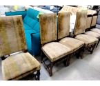 LOT DE 4 CHAISES TAPISSÉES