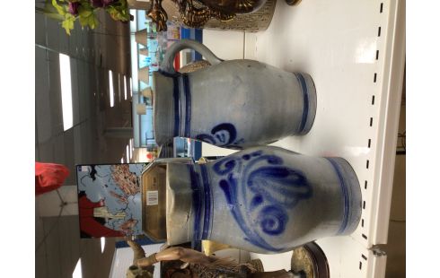 CRUCHE TERRE CUITE BLEU