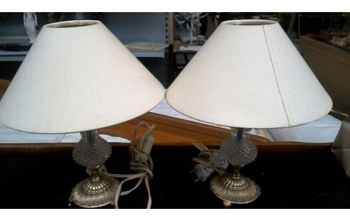 TAFELLAMP KOPER GLAS