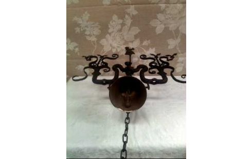 TÜRGLOCKE EISEN VERZIERT VINTAGE