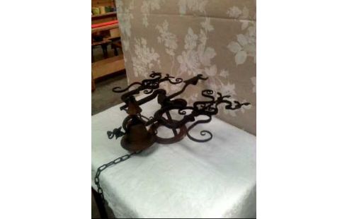 TÜRGLOCKE EISEN VERZIERT VINTAGE