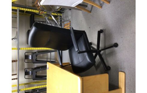 CHAISE DE BUREAU NOIR GM