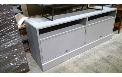 MEUBLE TELE IKEA 2 PORTES GRIS