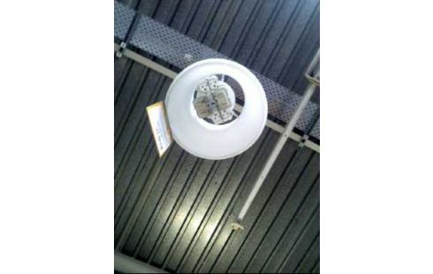 DECKENLAMPE <TRIDONIC> GLAS WEIß SCHWARZ