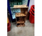 ETAGERE MM DECO BOIS BRÛLÉ