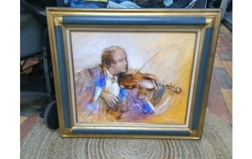 TABLEAU ANNIE PUYBAREAU VIOLONISTE