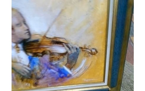 TABLEAU ANNIE PUYBAREAU VIOLONISTE