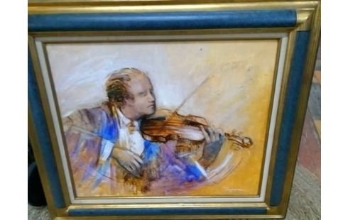 TABLEAU ANNIE PUYBAREAU VIOLONISTE