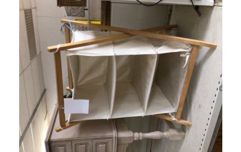 ETAGERE TISSU BLANC 3 ETAGES