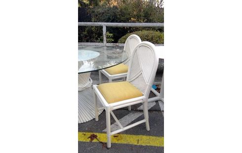 MESA REDONDA AÑOS 80, , 4 SILLAS