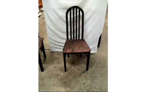 STUHL SITZPOLST. STOFF FLORAL HOLZ SCHWARZ