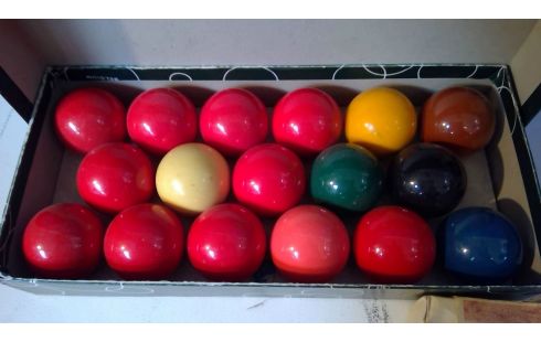 SNOOKER BALLEN 17 STUKS