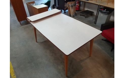 TABLE VINTAGE FORMICA + 2 ALLONGES