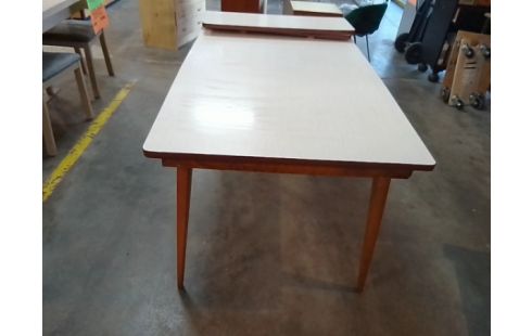 TABLE VINTAGE FORMICA + 2 ALLONGES